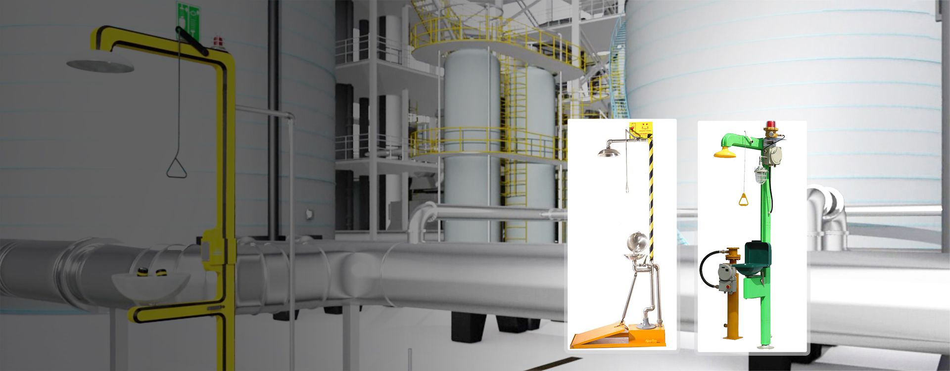 Combination Emergency Shower&Eyewash Stations