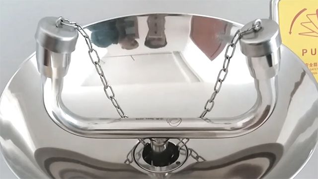 Pedestal Mounted Stainless Steel Eyewash, DAAO6620