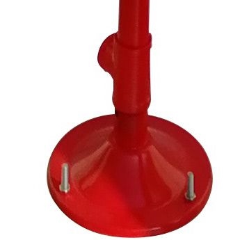 Teflon Coated Stainless Steel Drench Shower & Eyewash, DAAO6610-R