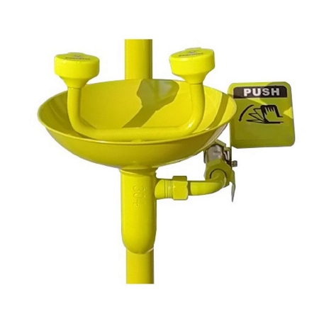 Teflon Coated Stainless Steel Emergency Shower & Eyewash, DAAO6610-Y