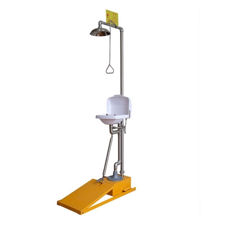 Emergency Safety Shower & Eyewash with Freeze Protection, DAAO6615-D