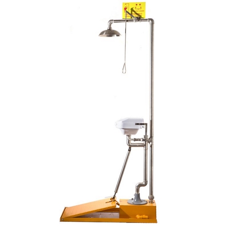 Emergency Safety Shower & Eyewash with Freeze Protection, DAAO6615-D