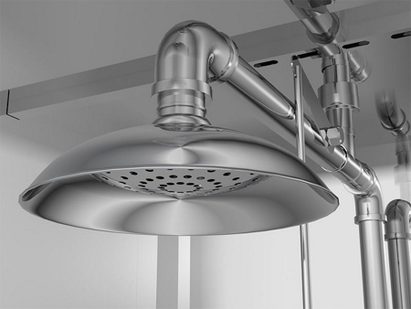 Emergency Shower Station with Alarm, DAAO6604-6