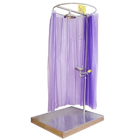 Curtain Booth Type Emergency Shower, DAAO6602