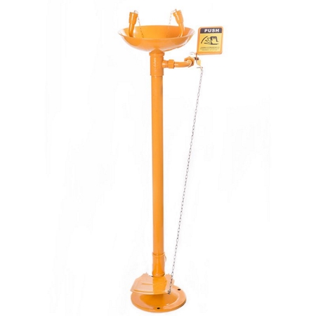 Pedestal Mounted Eyewash with Foot Pedal, DAAO6623-J