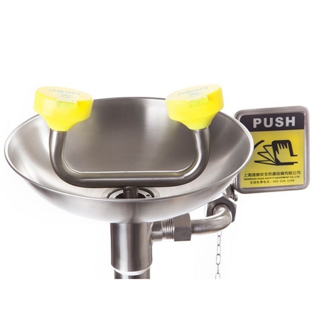 Pedestal Mounted Hand/Foot Operated Eyewash, DAAO6620-J