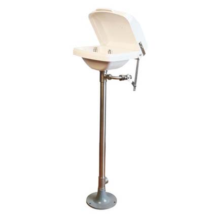 Freestanding Pedestal Mount Eyewash with ABS Bowl, DAAO6620-D