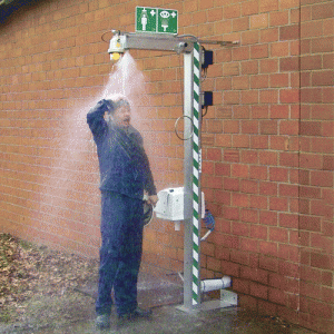 How to use emergency eyewash